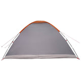 Tenda da campeggio con tetto Grigio e arancione 6 persone