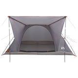 Tenda da campeggio con tetto Grigio e arancione 6 persone