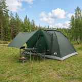 Tenda da campeggio con tetto Verde militare 335 x 275 x 180 cm
