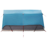 Tenda a tunnel con tetto Blu 8 persone Poliestere e Acciaio