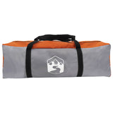 Tenda a tunnel con tetto Grigio e arancione 8 persone