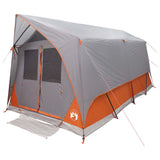 Tenda a tunnel con tetto Grigio e arancione 8 persone