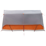 Tenda a tunnel con tetto Grigio e arancione 8 persone