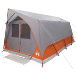 Tenda a tunnel con tetto Grigio e arancione 10 persone