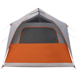 Tenda a tunnel con tetto Grigio e arancione 10 persone