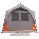 Tenda a tunnel con tetto Grigio e arancione 10 persone
