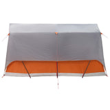 Tenda a tunnel con tetto Grigio e arancione 10 persone