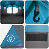 Tenda a tunnel Blu 366 x 244 x 198 cm Poliestere e Acciaio