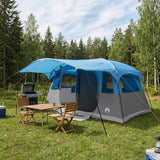 Tenda a tunnel Blu 366 x 244 x 198 cm Poliestere e Acciaio