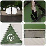Tenda a tunnel Verde 427 x 305 x 205 cm Poliestere e Acciaio