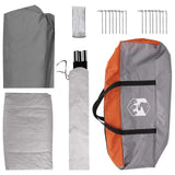 Tenda Familiare con tetto Grigio e arancione 487 x 340 x 216 cm