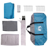 Tenda a tunnel Blu 370 x 275 x 210 cm Poliestere e Acciaio