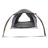 Tenda a tunnel con tetto Grigio e arancione 370 x 275 x 210 cm