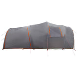 Tenda a tunnel con tetto Grigio e arancione 370 x 275 x 210 cm