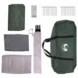 Tenda a tunnel con tetto Verde militare 370 x 275 x 210 cm