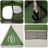 Tenda Istantanea Verde 365 x 380 x 200 cm Poliestere e Acciaio