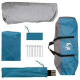 Tenda Istantanea Blu 365 x 380 x 200 cm Poliestere e Acciaio