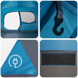 Tenda Istantanea Blu 365 x 280 x 200 cm Poliestere e Acciaio