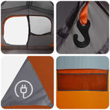 Tenda Istantanea Grigio e arancione 365 x 280 x 200 cm