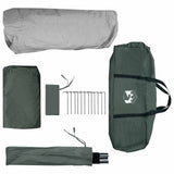 Tenda Istantanea con tetto Verde militare 365 x 280 x 200 cm