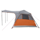 Tenda Familiare con tetto Grigio e arancione 305 x 275 x 190 cm
