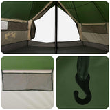Tenda Tipi Verde 700 x 700 x 395 cm Poliestere e Acciaio