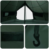 Tenda Tipi con tetto Verde militare 700 x 700 x 395 cm