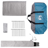 Tenda Tipi Blu 800 x 800 x 430 cm Poliestere e Acciaio