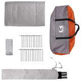 Tenda Tipi con tetto Grigio e arancione 800 x 800 x 430 cm