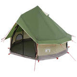 Tenda Tipi con tetto Verde 250 x 250 cm Poliestere e Acciaio