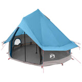 Tenda Tipi con tetto Blu 250 x 250 cm Poliestere e Acciaio