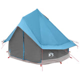 Tenda Tipi con tetto Blu 250 x 250 cm Poliestere e Acciaio