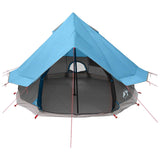 Tenda Tipi con tetto Blu 250 x 250 cm Poliestere e Acciaio