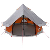 Tenda Tipi Grigio e arancione 250 x 250 cm Poliestere e Acciaio