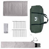 Tenda Tipi Verde militare 250 x 250 cm Poliestere e Acciaio