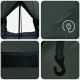 Tenda Tipi Verde militare 250 x 250 cm Poliestere e Acciaio