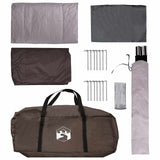 Tenda Familiare con tetto Marrone Grigio 420 x 305 x 200 cm