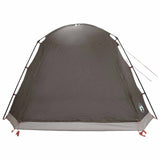 Tenda Capanna Marrone grigio 12-Persone Poliestere e Acciaio