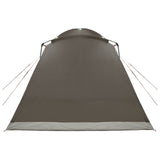 Tenda Capanna Marrone grigio 8 persone Poliestere e Acciaio