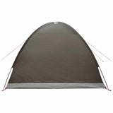 Tenda Capanna Marrone grigio 4 persone Poliestere e Acciaio