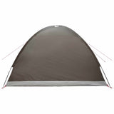 Tenda Capanna Marrone grigio 6 persone Poliestere e Acciaio