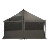 Tenda Familiare con tetto Marrone grigio 450 x 400 x 265 cm