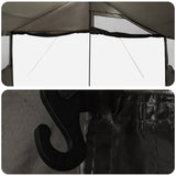 Tenda Familiare con tetto Marrone grigio 600 x 400 x 268 cm