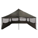 Tenda Familiare con tetto Marrone grigio 600 x 400 x 268 cm