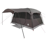 Tenda a tunnel con tetto Marrone Grigio 366 x 244 x 198 cm