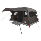 Tenda a tunnel con tetto Marrone Grigio 427 x 305 x 205 cm