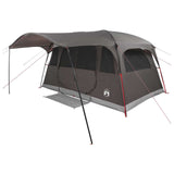 Tenda a tunnel con tetto Marrone Grigio 427 x 305 x 205 cm
