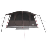 Tenda a tunnel con tetto Marrone Grigio 427 x 305 x 205 cm