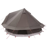 Tenda Tipi con tetto Marrone Grigio 700 x 700 x 395 cm