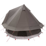Tenda Tipi Marrone Grigio 250 x 250 cm Poliestere e Acciaio